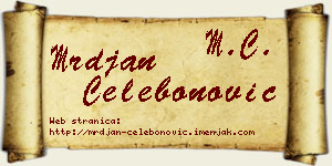 Mrđan Čelebonović vizit kartica